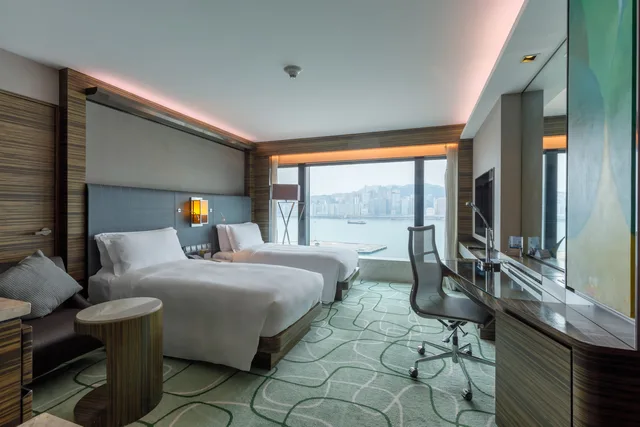 غرفة كلوب بسرير مزدوج أو سريرين منفصلين بإطلالة على المرفأ، New World Millennium Hong Kong 3/6