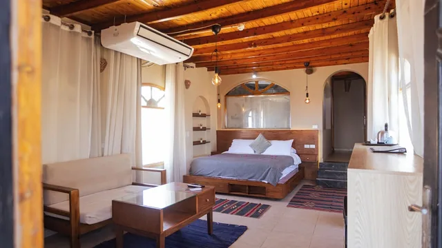 غرفة بانورامية بسرير كوين، Bedouin Moon Hotel 1/7