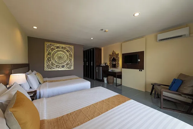 غرفة ديلوكس بسريرين منفصلين بإطلالة على الجبل، Blue Beach Grand Resort and Spa 2/10