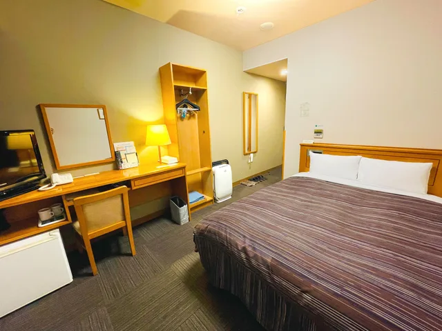 غرفة بسرير نصف مزدوج، Hotel Route Inn Aomori Ekimae 8/10