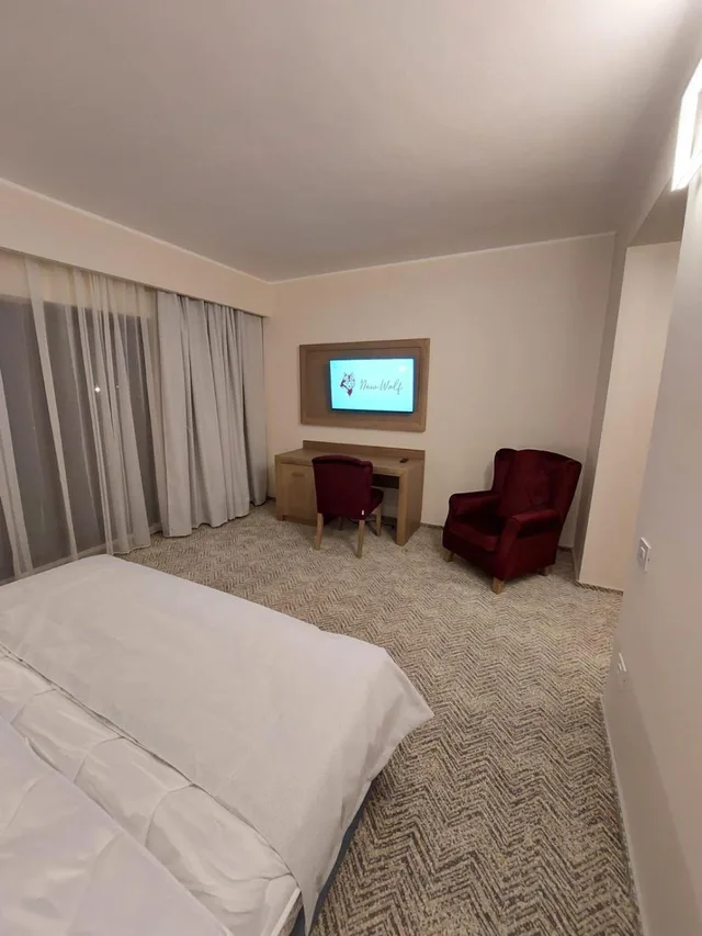 غرفة بسرير مزدوج أو سريرين منفصلين، HOTEL WOLF 6/10