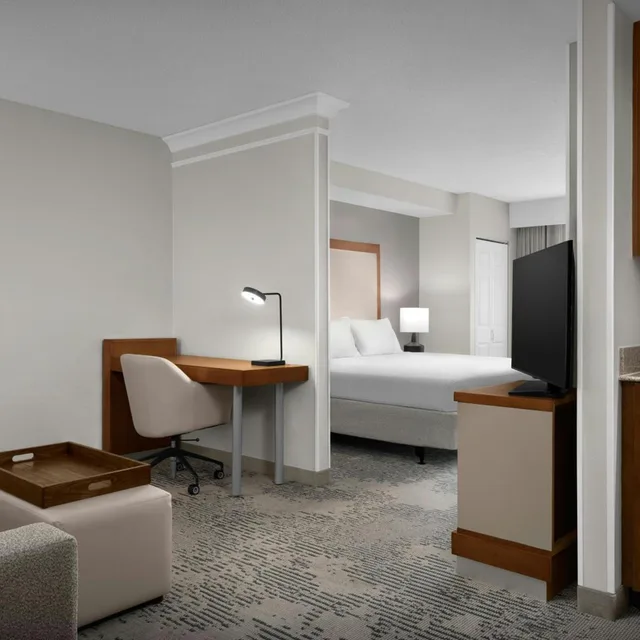 جناح بسرير كينج مع سرير سحّاب إضافي مع أريكة بحوض استحمام لذوي الإعاقة، Springhill Suites By Marriott Lynchburg Airport/University Area 4/4
