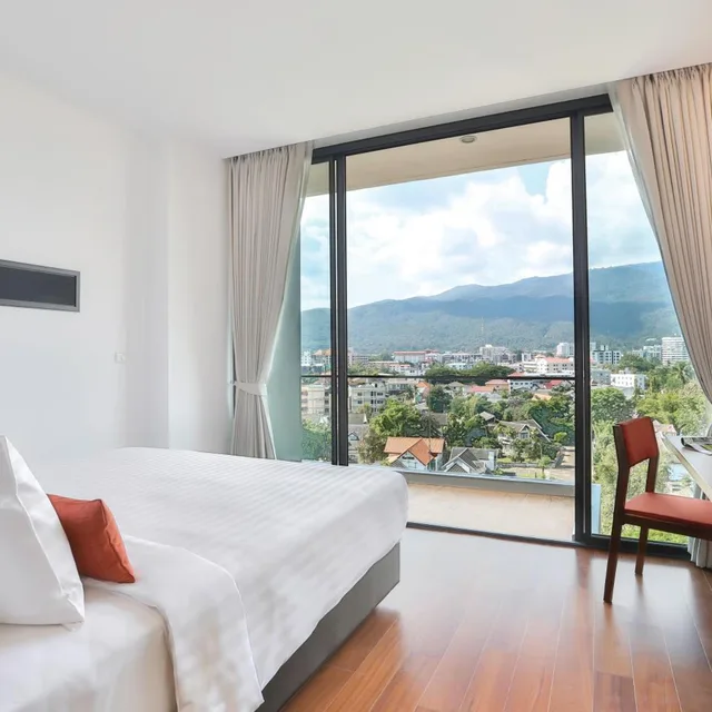 غرفة ديلوكس بإطلالة على الجبل، Eastin Tan Hotel Chiang Mai 2/10