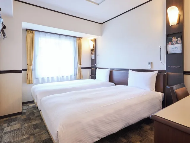 غرفة اقتصادية بسريرين منفصلين، Toyoko Inn Maibara-Eki Shinkansen Nishi-Guchi 4/4