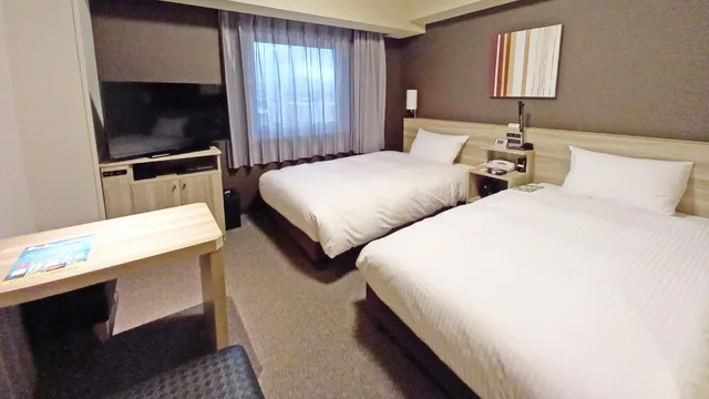 غرفة قياسية بسريرين منفصلين للمدخنين، Hotel Route-Inn Yamanashi Chuo 1/1
