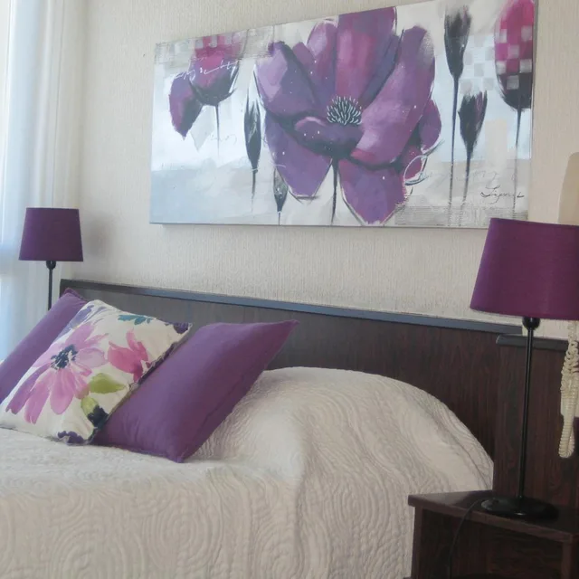 غرفة سوبيريور بسرير مزدوج بإطلالة على البحر بشرفة، Hôtel Plage Des Pins 4/5