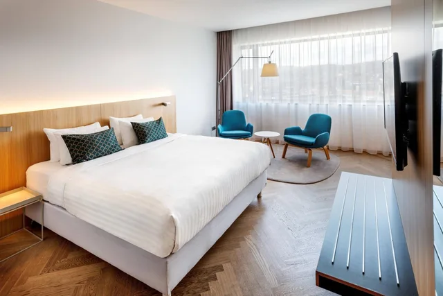 غرفة كبيرة بسرير كينج، Courtyard By Marriott Brno 1/3
