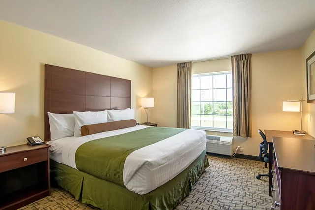 غرفة بسرير كينج، Cobblestone Hotel & Suites - Paxton 3/11