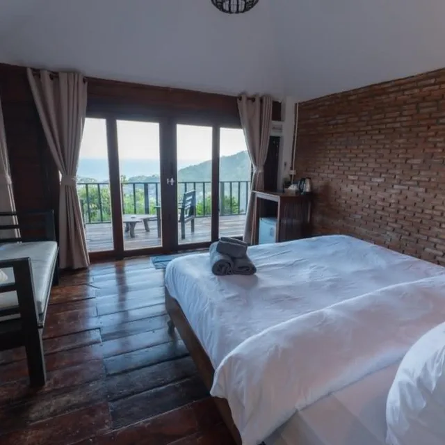 بنغل بإطلالة على البحر بشرفة، Blue Heaven Resort Koh Tao 2/8