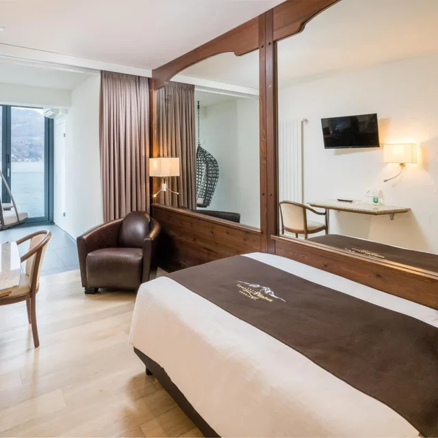 غرفة مفردة بإطلالة على البحيرة، Seehotel Pilatus 2/7