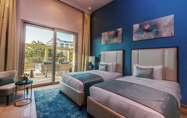 جناح بسرير فردي بـ4 غرف نوم بمسبح خاص، Rixos the Palm Hotel Suites Ultra All Inclusive 1/7