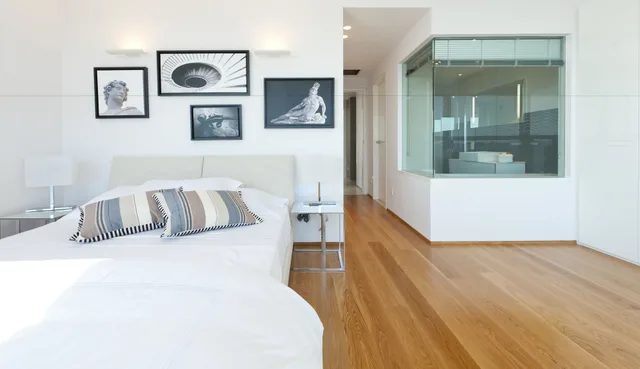جناح تنفيذي بسرير كينج وسرير كوين بإطلالة على البحر بغرفتي نوم، Olympic Residence Deluxe Apartment 1/2