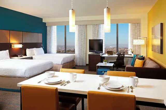 استوديو بسريرين كوين مع أريكة، Residence Inn by Marriott Los Angeles LAX/Century Boulevard 3/7