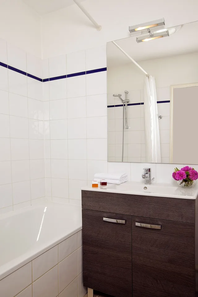 شقة بسرير مزدوج بغرفة نوم واحدة مع أريكة، Residhome Appart Hotel Lyon Gerland 4/5