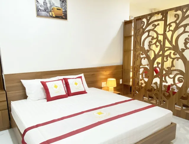 شقة سكنية رئاسية بسريرين كينج بإطلالة على المدينة بحوض استحمام، Thien Tai Hotel 1/3