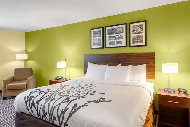 غرفة بسرير كينج لذوي الإعاقة، Sleep Inn & Suites Harbour Pointe VA 3/5