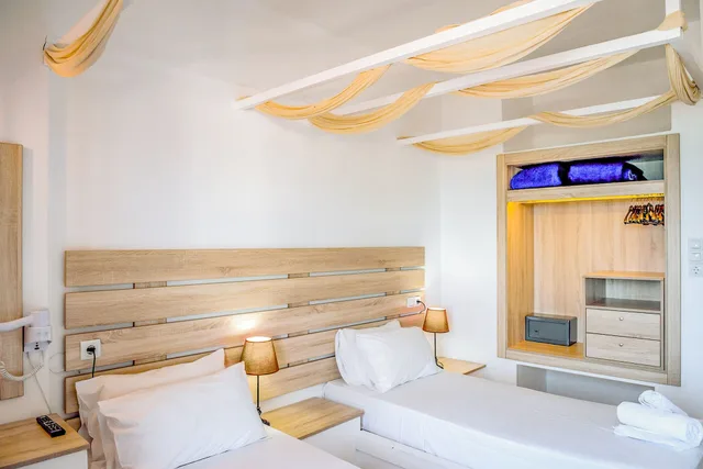 غرفة عائلية بسريرين منفصلين بإطلالة على البحر، Porto Greco Village Beach Hotel - All Inclusive 5/7