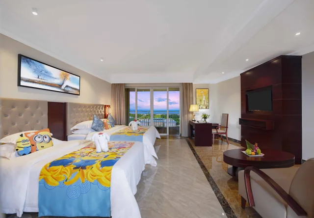 Kids Family, 1 King and 1 Single Beds, Ocean View، Wyndham Garden Wenchang Nanguo 3/10