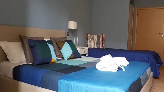 غرفة كومفورت بسرير كوين، Hotel Meuble Santa Chiara Suite 5/10