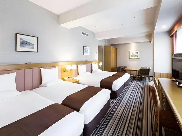 Semi Room, Family, 4 Semi Double Beds، Hotel Mystays Sapporo Aspen 1/1