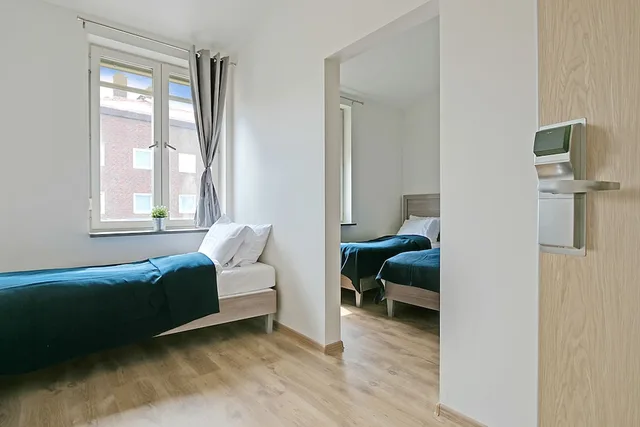 غرفة عائلية رباعية بأربعة أسرّة بغرفة نوم واحدة، Hotell Kringelstaden 4/5