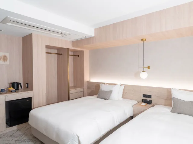 غرفة قياسية بسريرين مزدوجين، Hotel The Leben Osaka 2/8