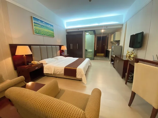 غرفة سوبيريور بسرير كوين، Yinfeng International Apartment 3/4