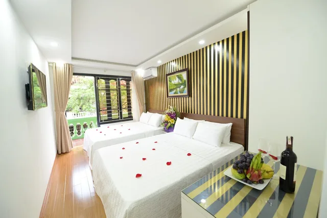 غرفة عائلية بسريرين مزدوجين، Hanoi Golden Hostel 3/6