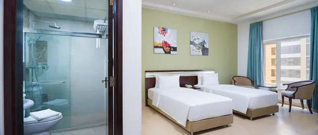 غرفة قياسية بسريرين منفصلين، Muscat Dunes Hotel 3/4