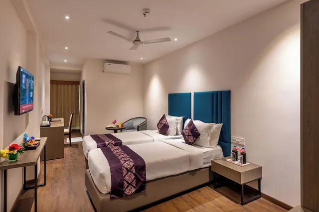 غرفة ديلوكس بسريرين منفصلين، Lords Eco Inn Dahej 3/8
