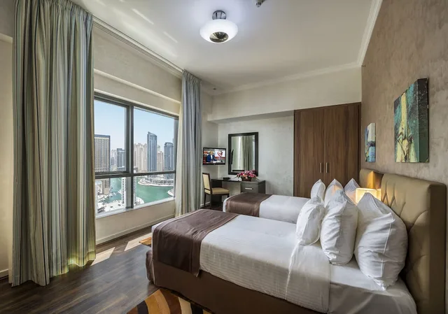 شقة بسرير كوين وسريرين منفصلين بغرفتي نوم، City Premiere Marina Hotel Apartments 2/6