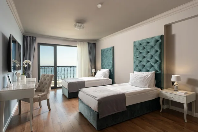 شقة بإطلالة على البحر بشرفة بغرفة نوم واحدة، Casa di Fiore SPA and Medical Hotel 4/7