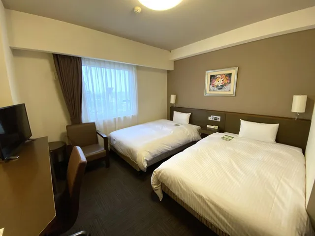 غرفة كومفورت بسريرين منفصلين للمدخنين، Hotel Route-Inn Hanamaki 2/3