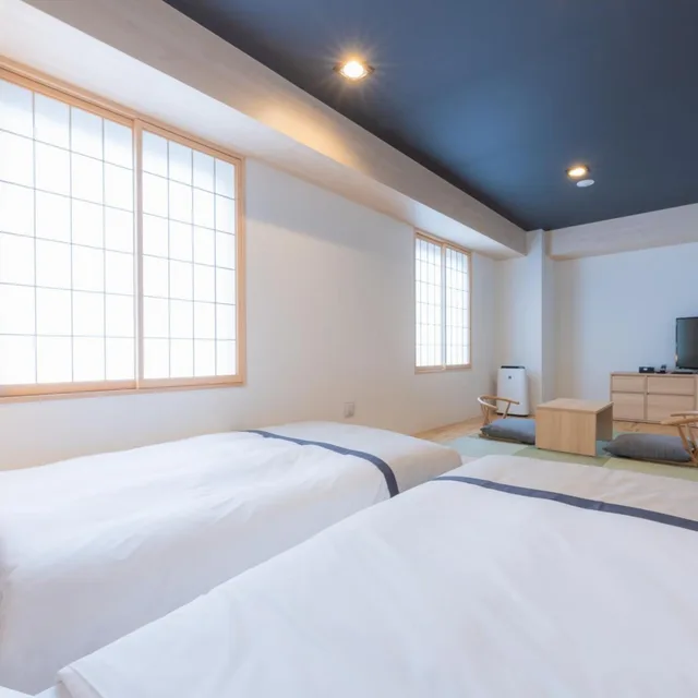 غرفة يابانية عصرية بسريرين منفصلين، Tosei Hotel Cocone Asakusa Kuramae 1/3