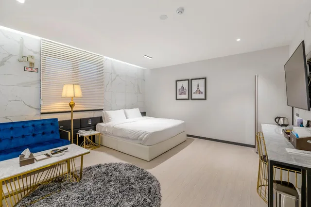 غرفة قياسية بسرير مزدوج، Air Sky Hotel Busan 3/10