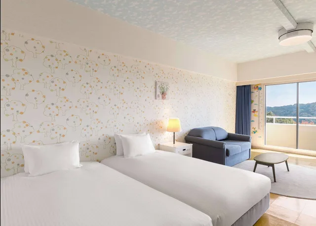 غرفة قياسية بإطلالة على الجبل مفردة بسريرين منفصلين يُسمح فيها بالحيوانات الأليفة، Grand Mercure Awaji Island Resort & Spa 1/2