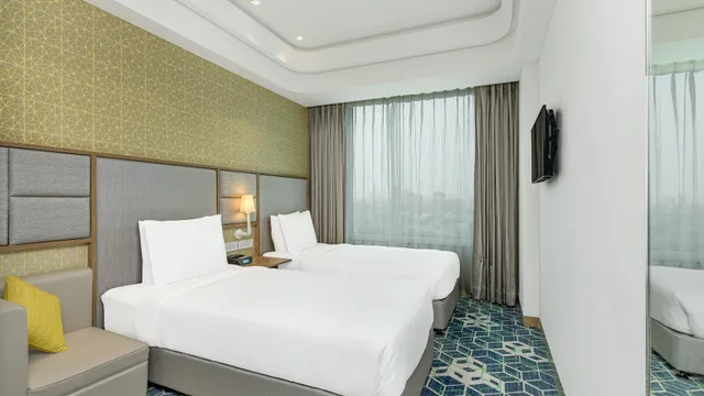 غرفة بسريرين منفصلين بإطلالة على المدينة، Holiday Inn Gurugram Sector 90 6/10