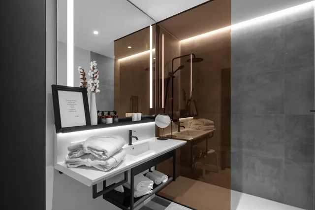 جناح دوبلكس عائلي بسرير كوين وسريرين منفصلين، THE MANES Boutique Hotel Prague 4/4