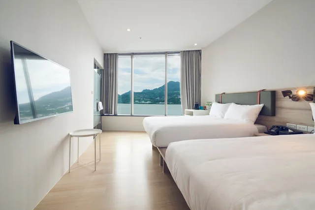 غرفة ديلوكس رباعية بسريرين كوين، CHECKinn Express New Taipei Tamsui 1/1