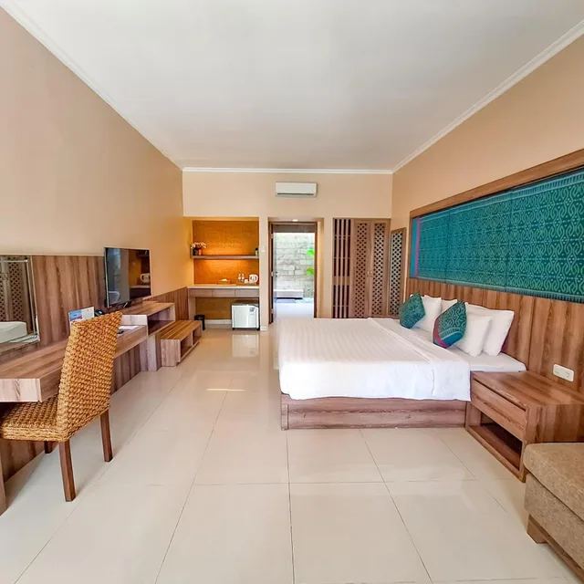 جناح بريميوم بسرير مزدوج، Sekuro Village Beach Resort Jepara 2/7