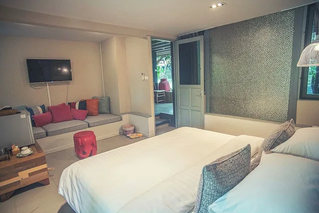 فيلا عائلية بسريرين مزدوجين مع أريكة بمسبح خاص، Baan Suan Residence 3/4