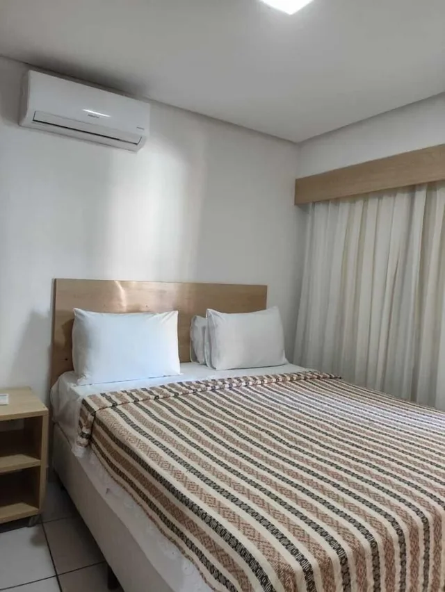 شقة اقتصادية بغرفتي نوم مع سرير سحّاب إضافي مع أريكة في طابق منخفض، Vip Beira Mar Residence 3/10