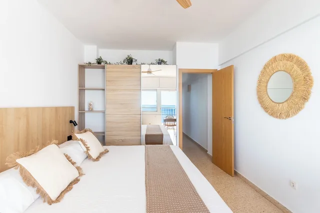 استوديو أساسي بسريرين منفصلين بإطلالة على البحر مع أريكة، Apartamentos Mirador 1/4