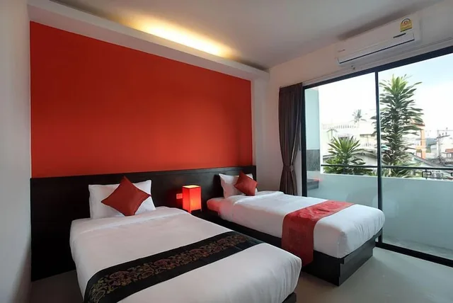 غرفة بسريرين منفصلين، Karon Sino House 1/2