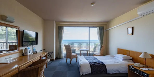 غرفة قياسية بسريرين منفصلين بإطلالة على البحر، Hotel Season Nichinan 5/8