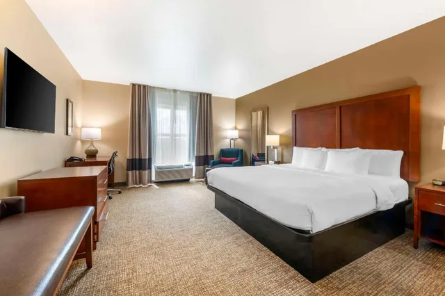 غرفة بسرير كينج بحوض استحمام لذوي الإعاقة، Comfort Inn and Suites Tavares North 1/4