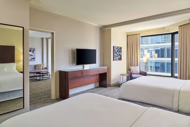 جناح ديلوكس بسريرين مزدوجين، Westin Chicago River North 3/3