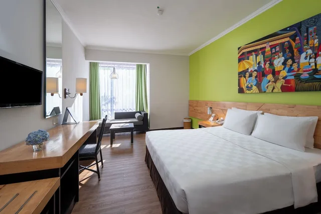 غرفة بسرير كينج بإطلالة على المسبح، Prime Plaza Hotel Sanur 2/10
