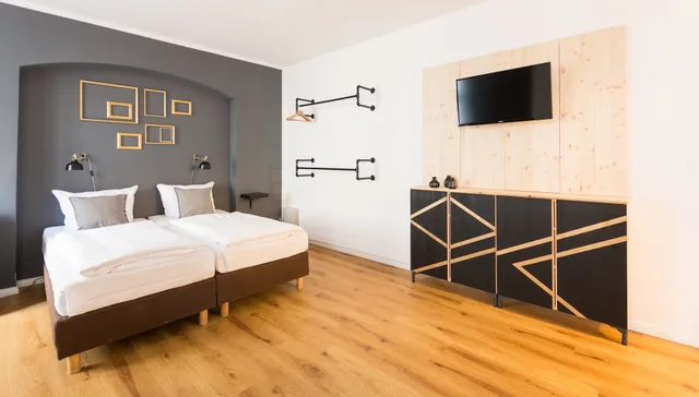 استوديو بسريرين منفصلين مع أريكة، Old Town Apartments Schonhauser Allee Berlin 8/10