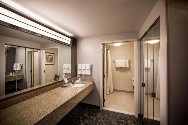 غرفة بسرير كينج مع أريكة، Courtyard by Marriott Norfolk Downtown 3/3